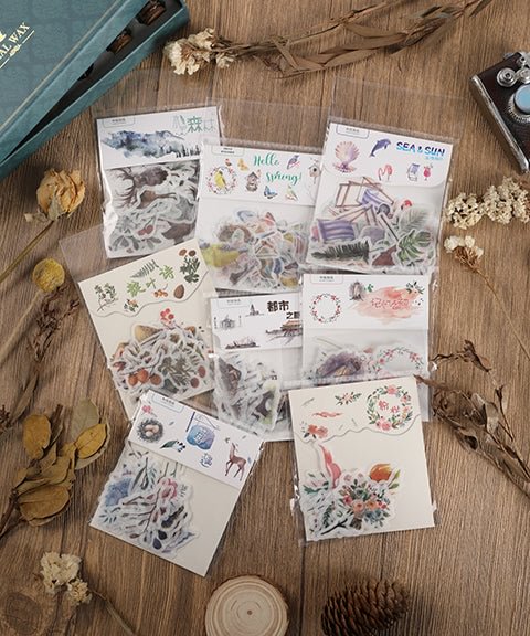 320 Pcs Travel Journal Washi Stickers Set-Himinee.com