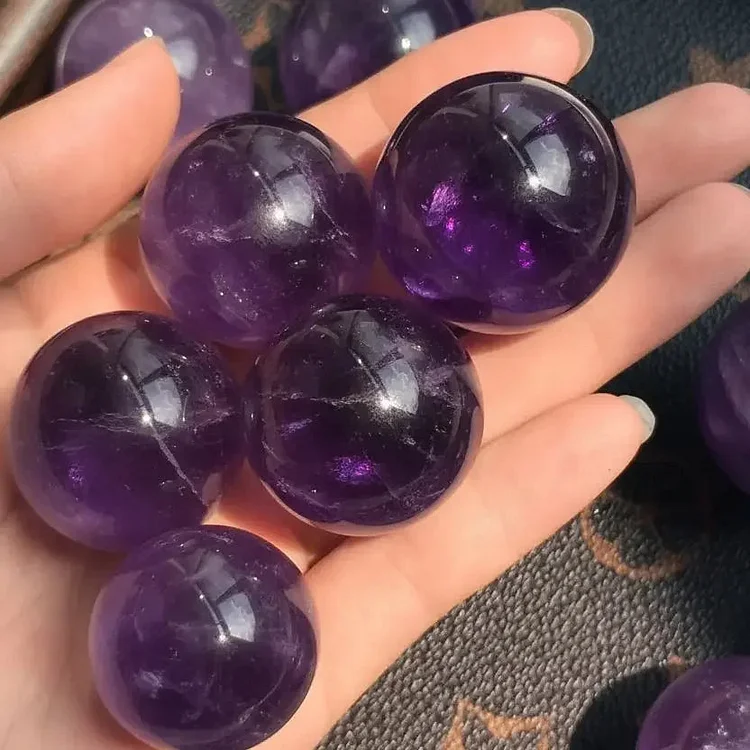 AAA Rainbow Amethyst Crystal Sphere | Meditation + Brow Chakra