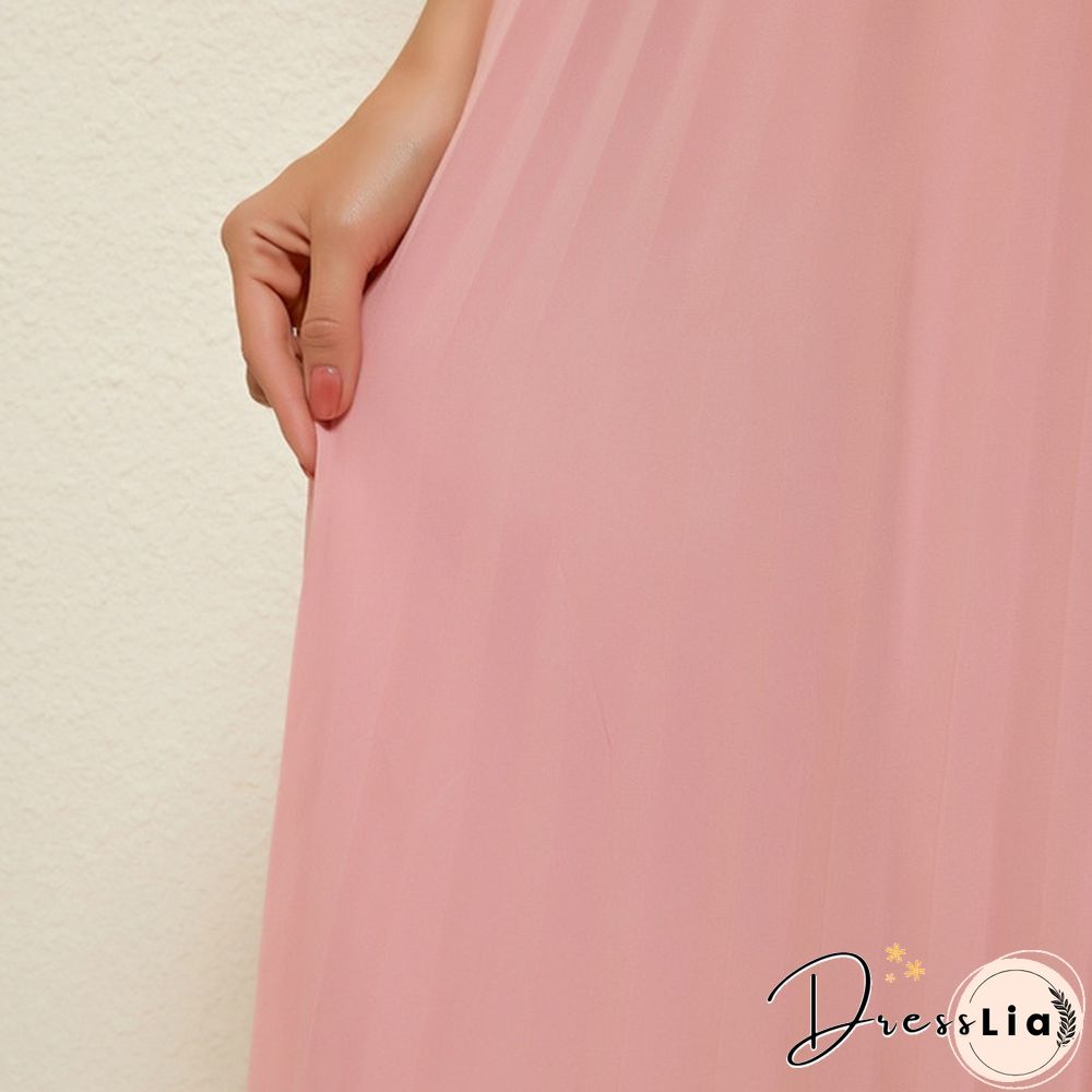 Summer New Fashion Women's Skirt One Size Multicolor Solid Pleated Skirt