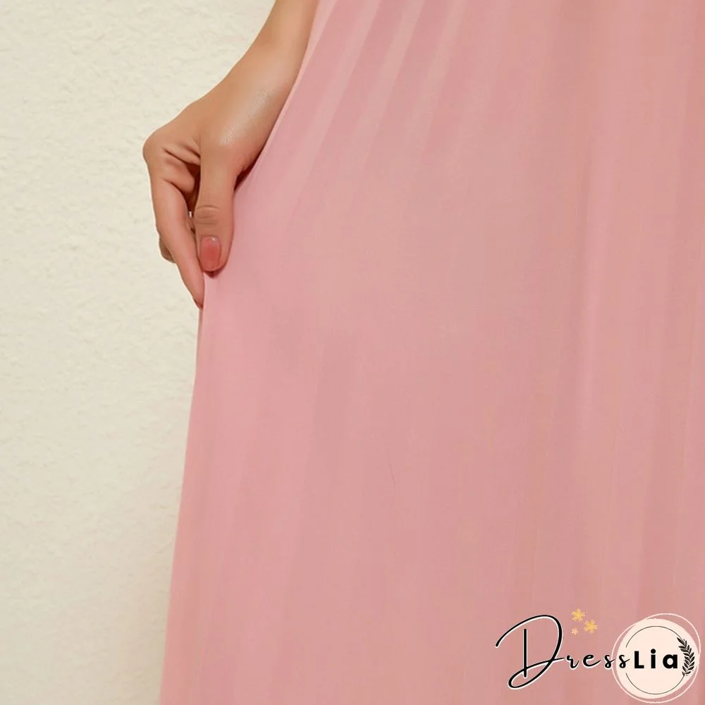 Summer New Fashion Women's Skirt One Size Multicolor Solid Pleated Skirt