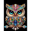 Eule speziell geformtes DIY-Gro&szlig;es Diamant-Malset mit Rahmen 11,81x15,75 Zoll