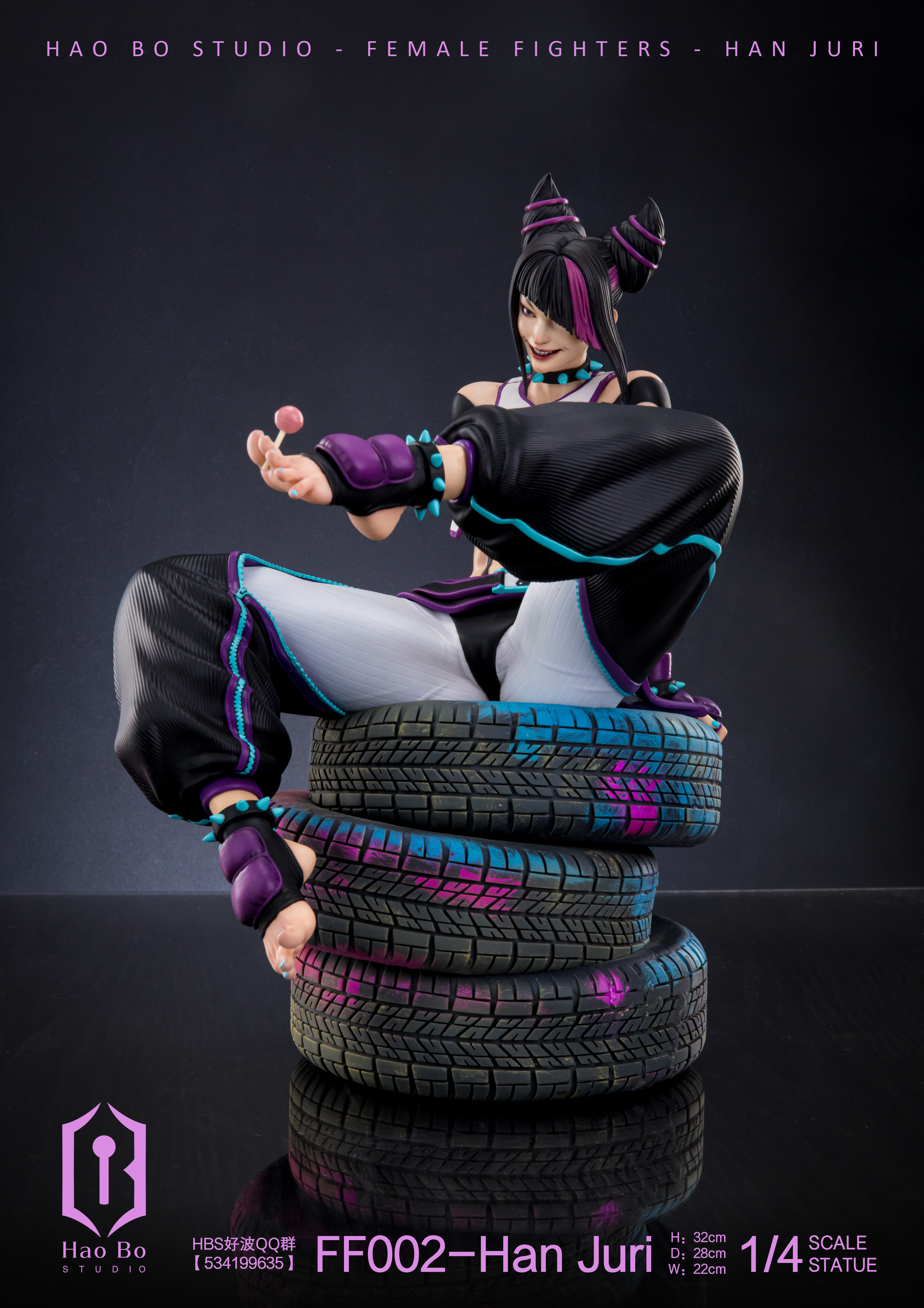HaoBo Studio - Street Fighter Han Juri 1/4 Statue(GK) (Adult 18+)-