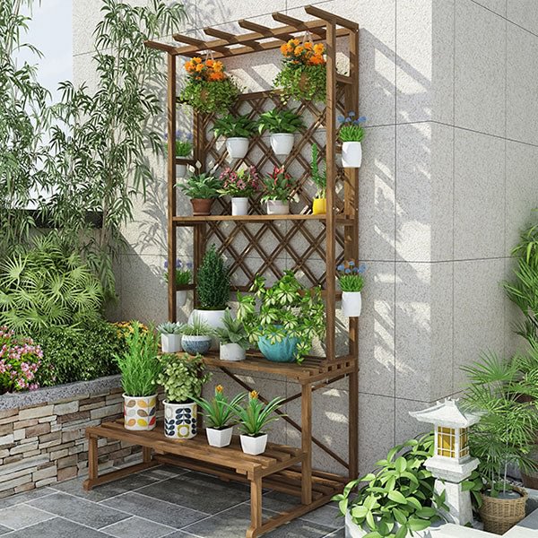 GLVEE Balcony Flower Rack