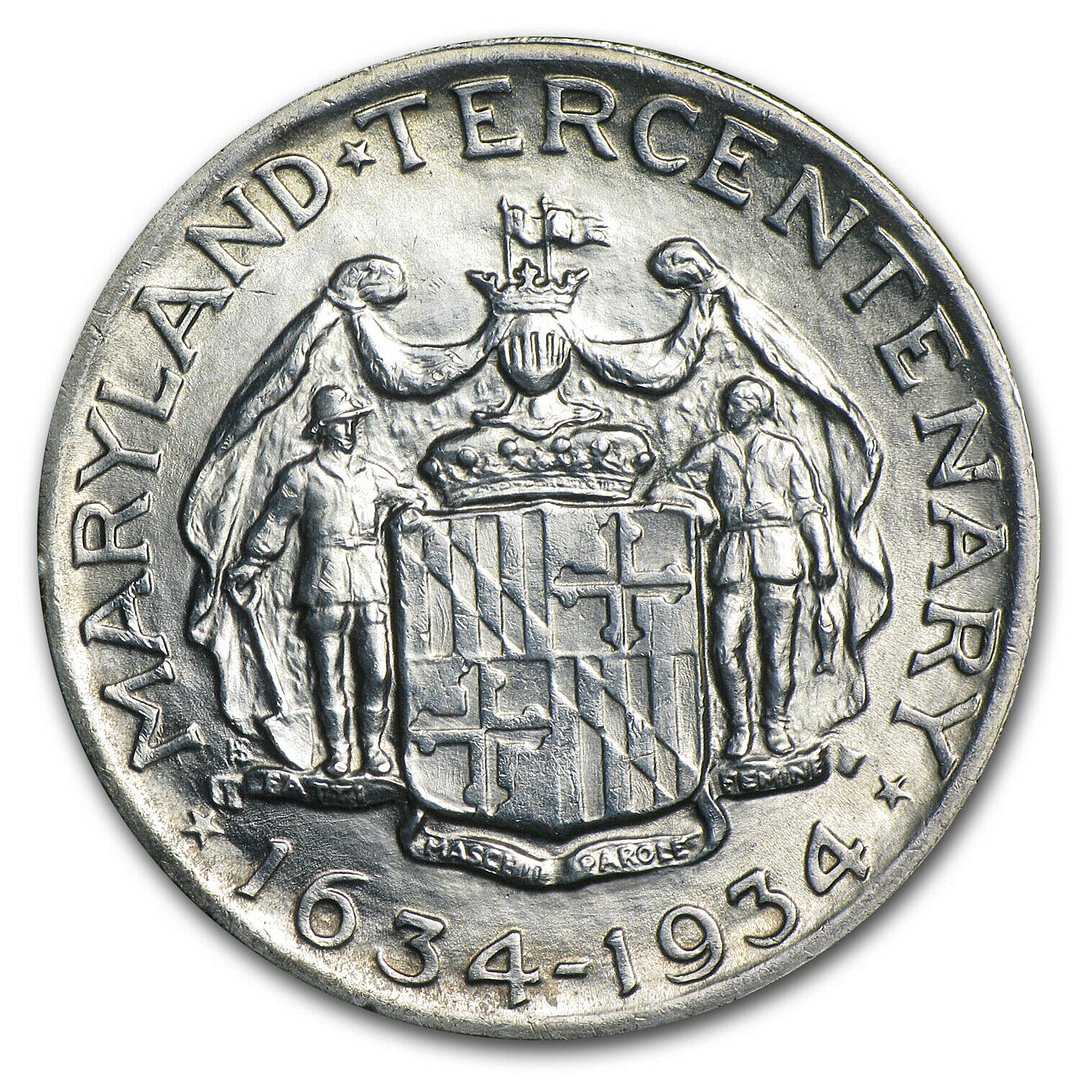 Save off 1934 MARYLAND Cecil Calvert Commemorative Silver 