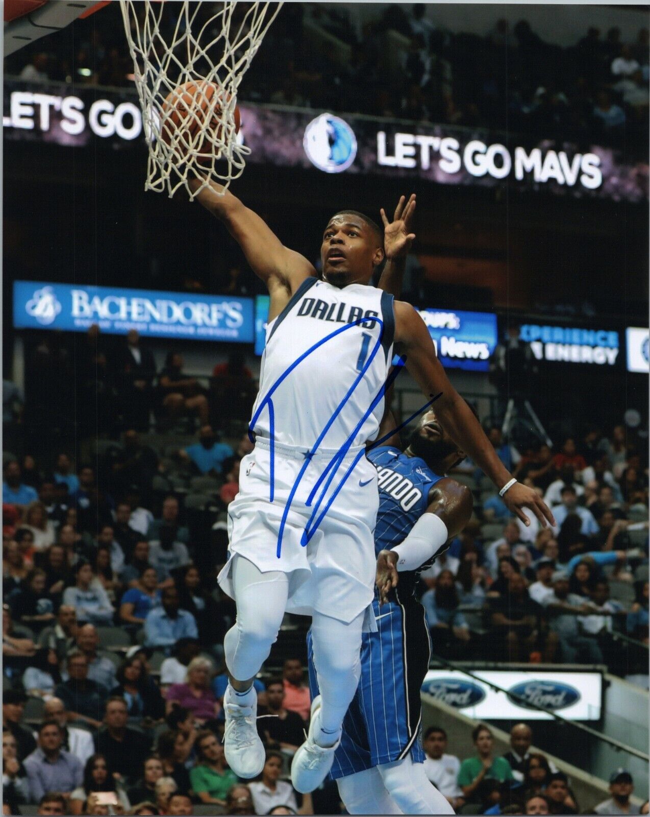 DENNIS SMITH JR. Authentic Hand-Signed Dallas Mavericks