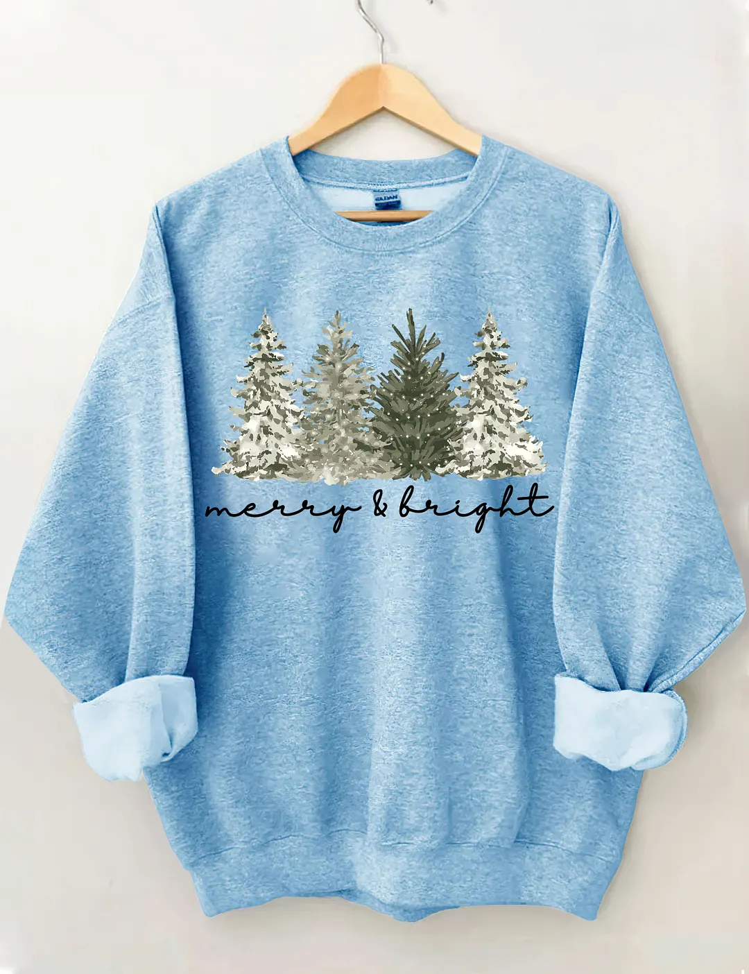 Merry & Bright Christmas Tree Sweatshirt