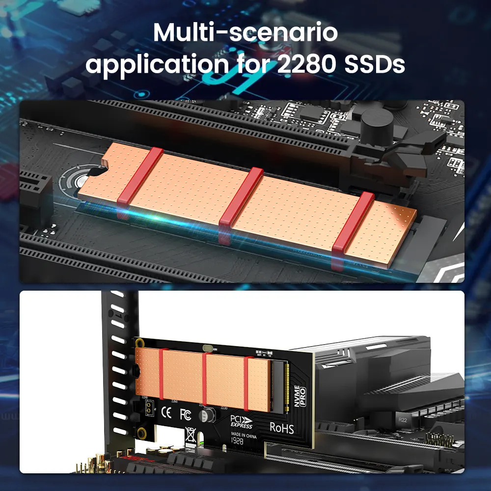 Pure Copper Graphene Heatsink M.2 NGFF 2280 PCI-E NVME SSD Thermal Pad Cooler I155245844