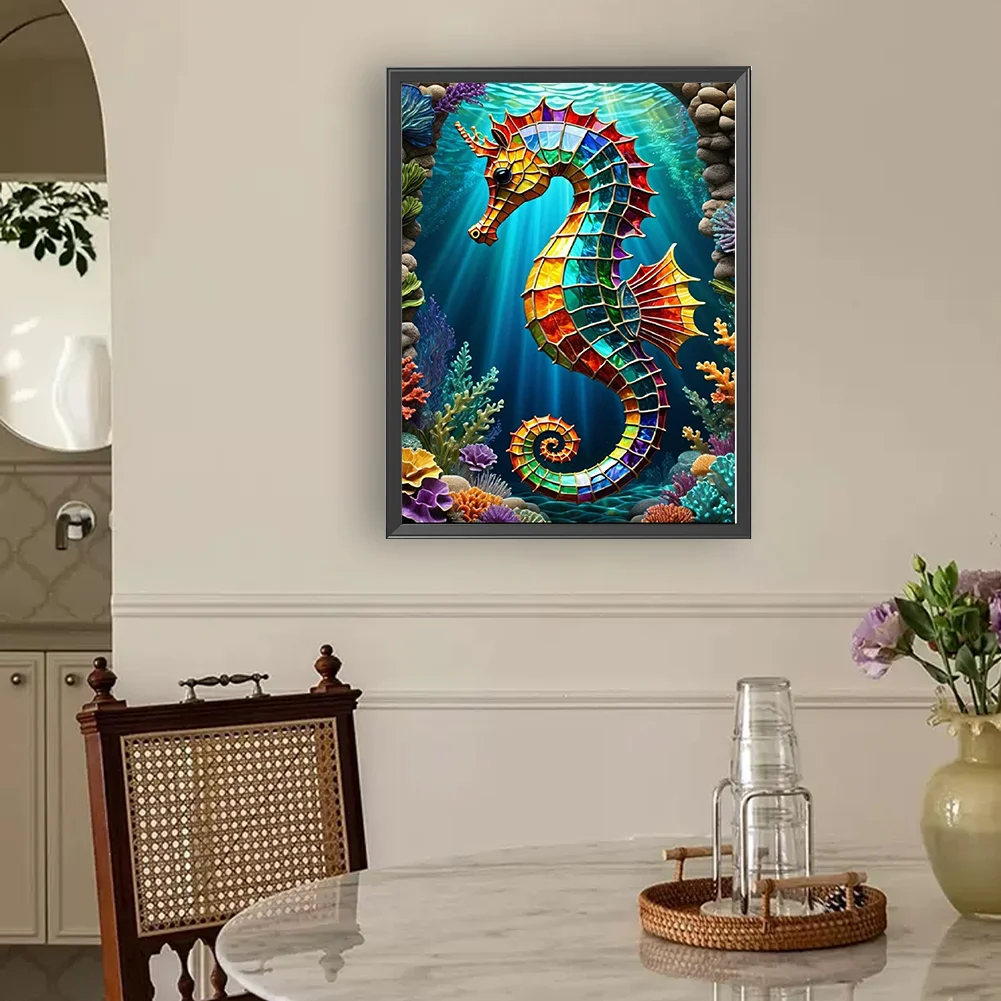 Diamond Painting - Full Round Drill - Seahorses(Canvas|30*40cm)