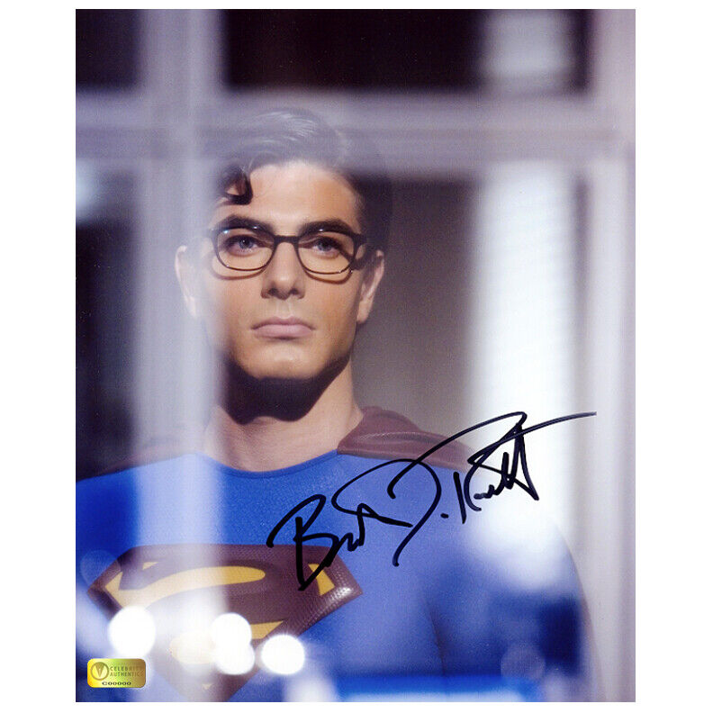 Brandon Routh Autographed Superman Returns Window 8x10 Photo Poster painting