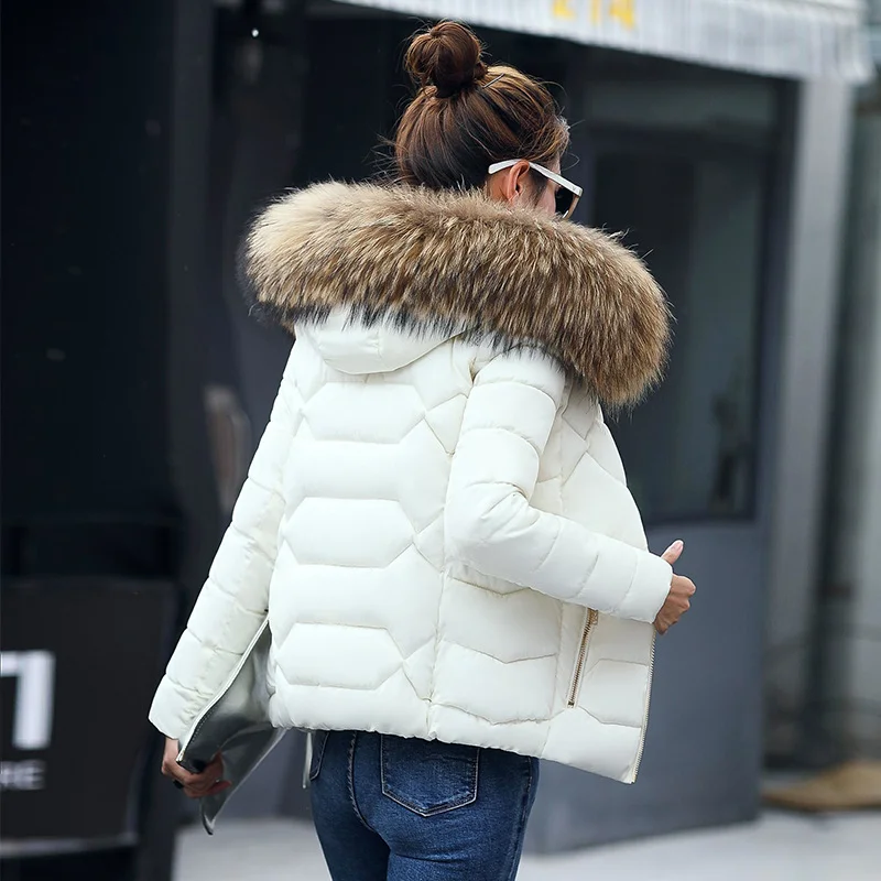 Woherb 2023 Autumn And Winter New Women's Cotton Coat Short Big Wool Korean Version Of Large Size Women's Cotton Padded Jacket-Outfit Ideas