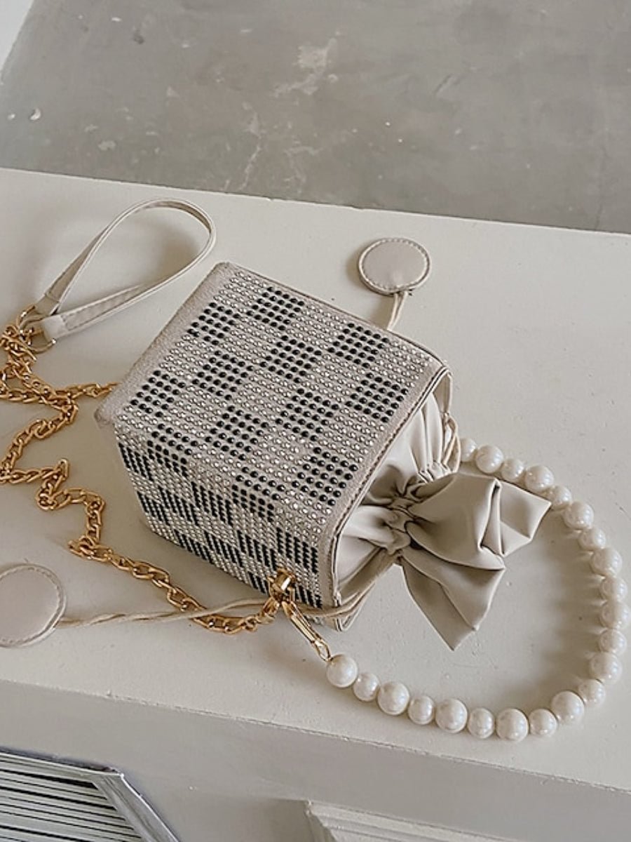 Women's Crossbody Bag PU Leather Zipper Geometric Clutch Bag