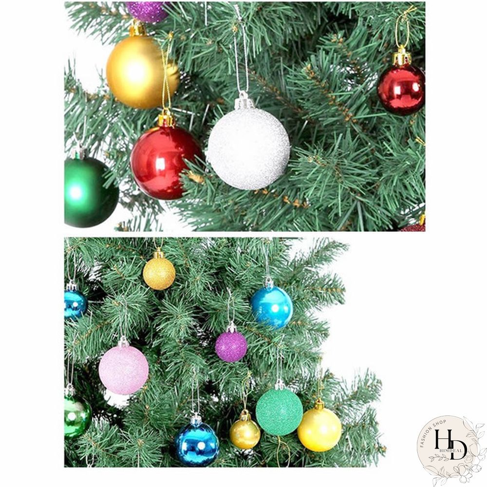 PcsSet Christmas Tree Ornaments Multi-color Ball Plastic Gift for Xmas Holiday Decoration