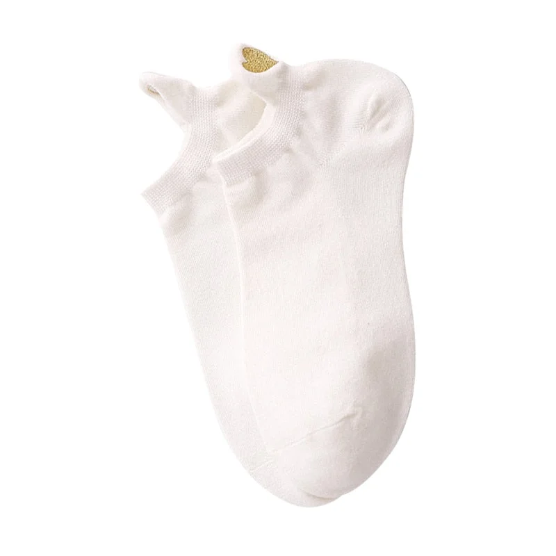 1 Pairs Women Short Socks Red Heart Cute College Fresh Female Socks Soft Cotton Summer Autumn Hot Sale Girls Sock Sox