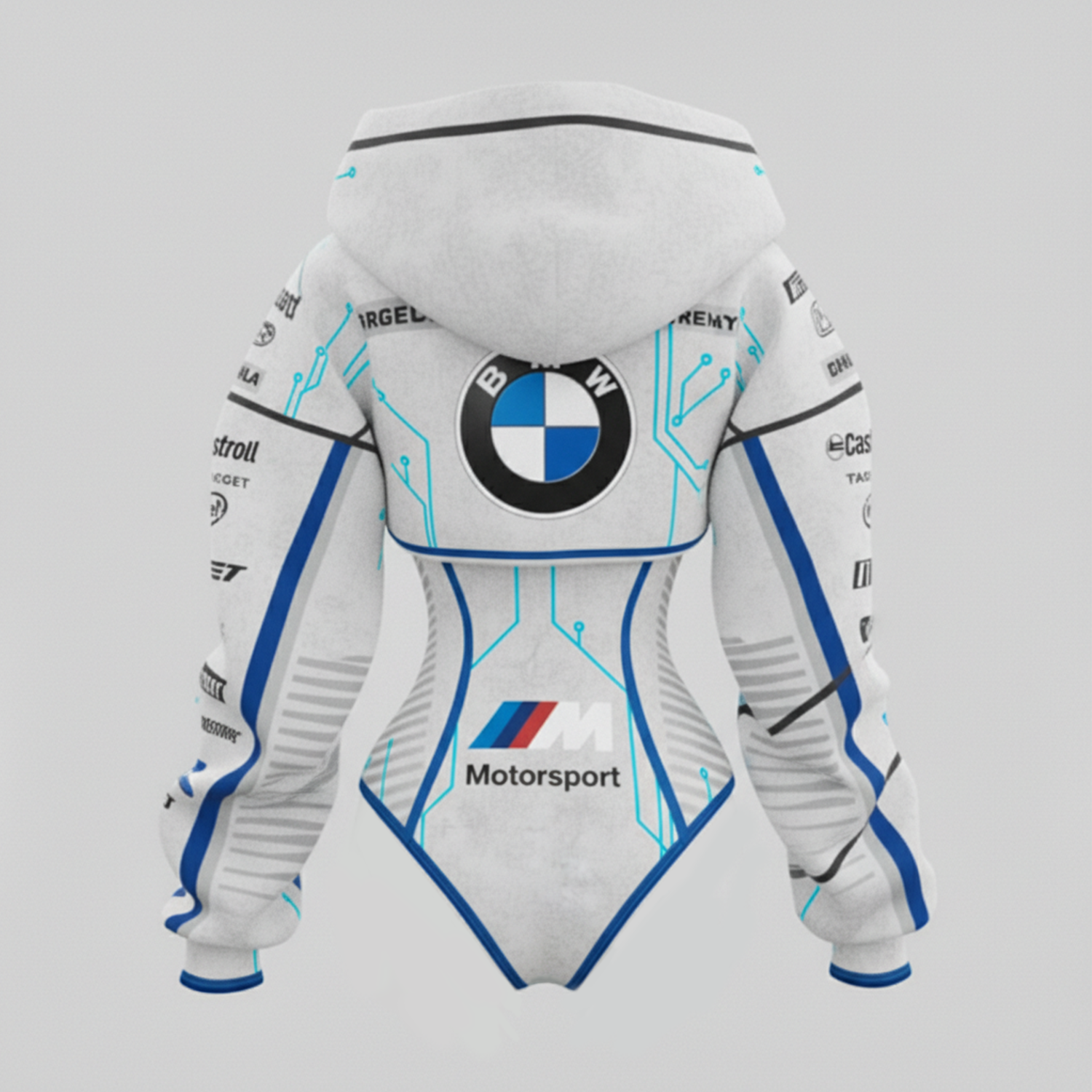 2026 New Women's Racing Team Logo Digital Print Irregular Cut Suit