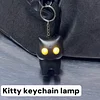 Cat Balls Switch Keychain Bag Charm Lamp Funny Gift Idea