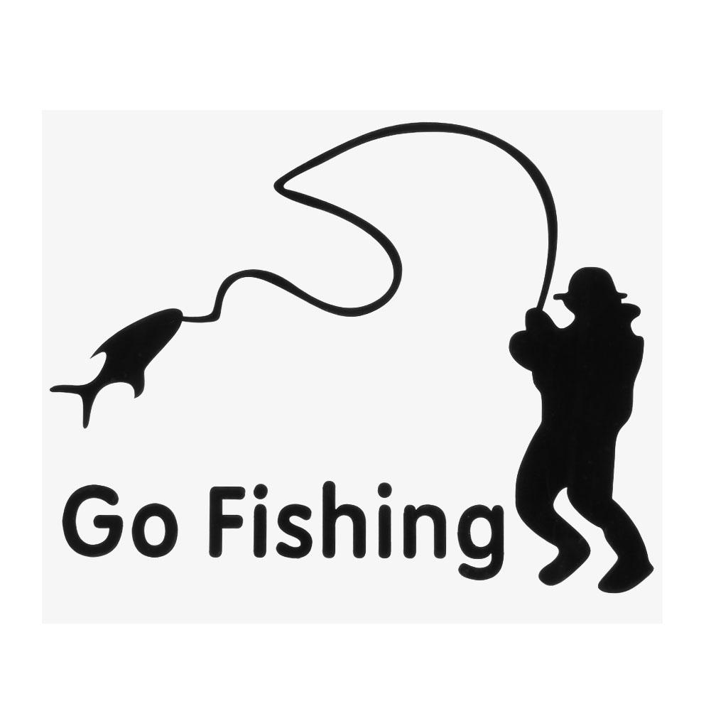 

1x Multi Pattern Personality Car Stickers Go Fishing Decal For Truck Decor, 501 Original