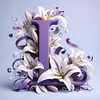Letter L-Full Round Diamond Painting 40*40CM