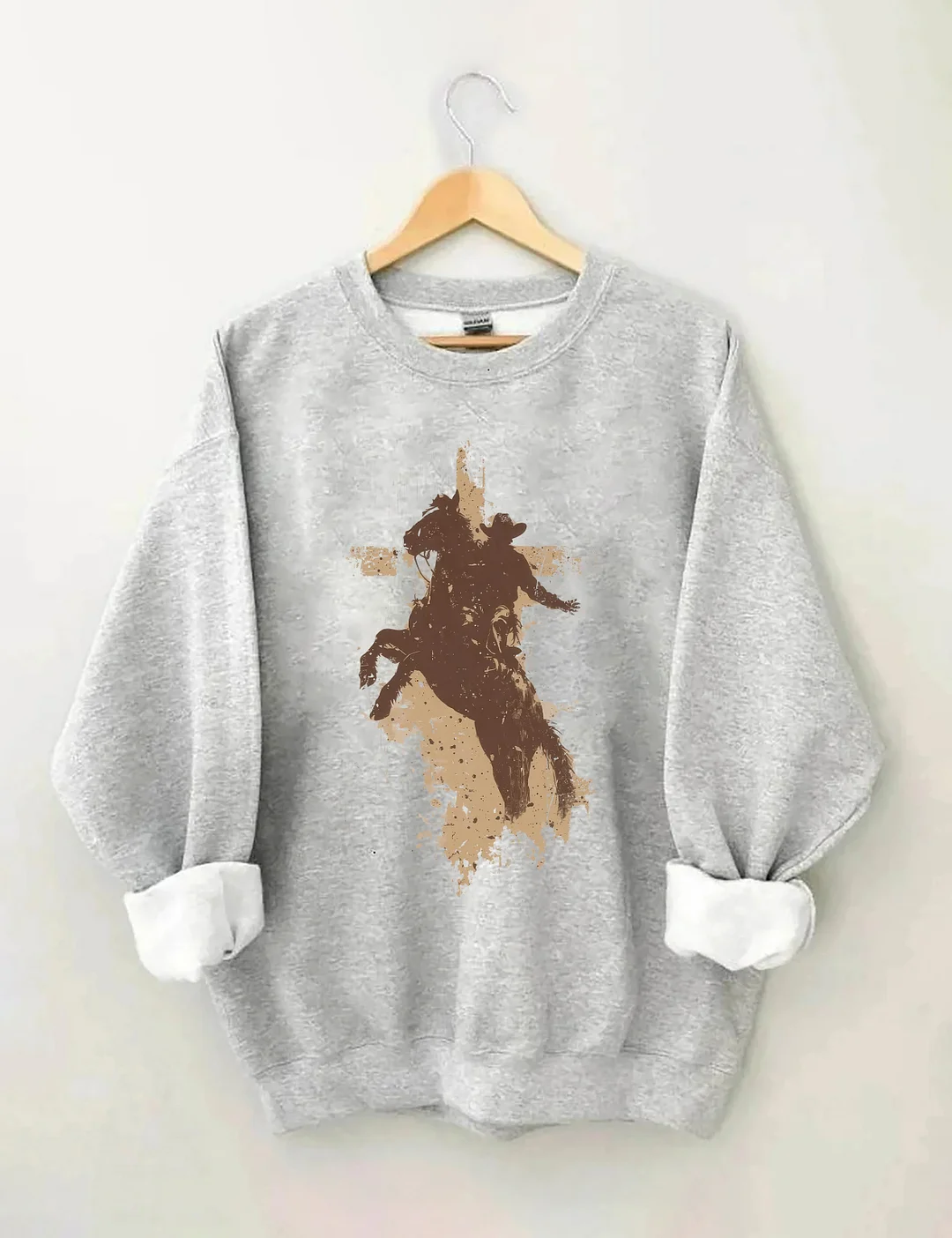 Western Christian Cowboy Sweatshirt