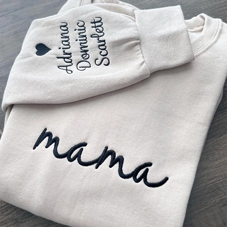 Embroidered Mama Sweatshirt 