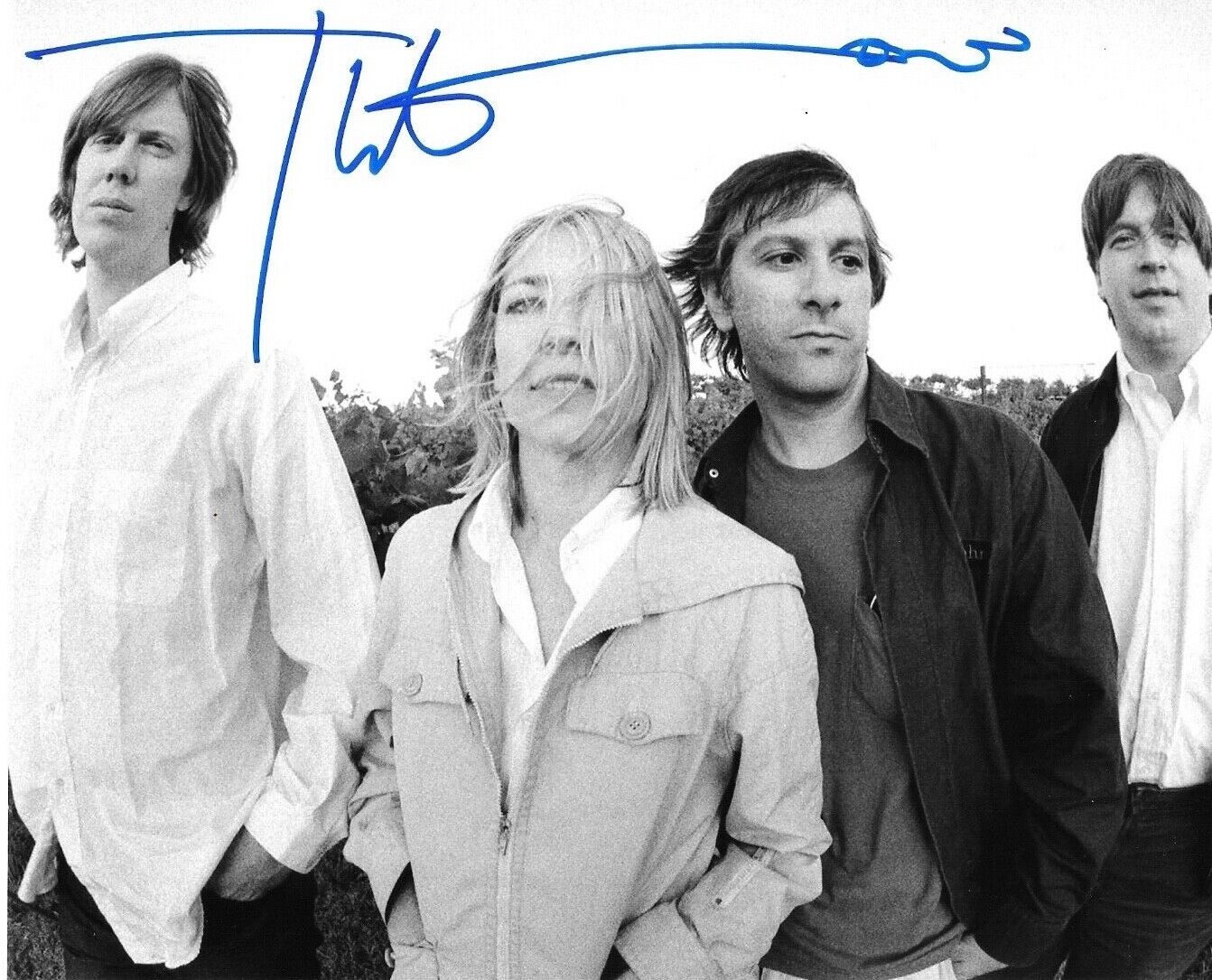 * THURSTON MOORE * signed 8x10 Photo Poster painting * SONIC YOUTH * 17