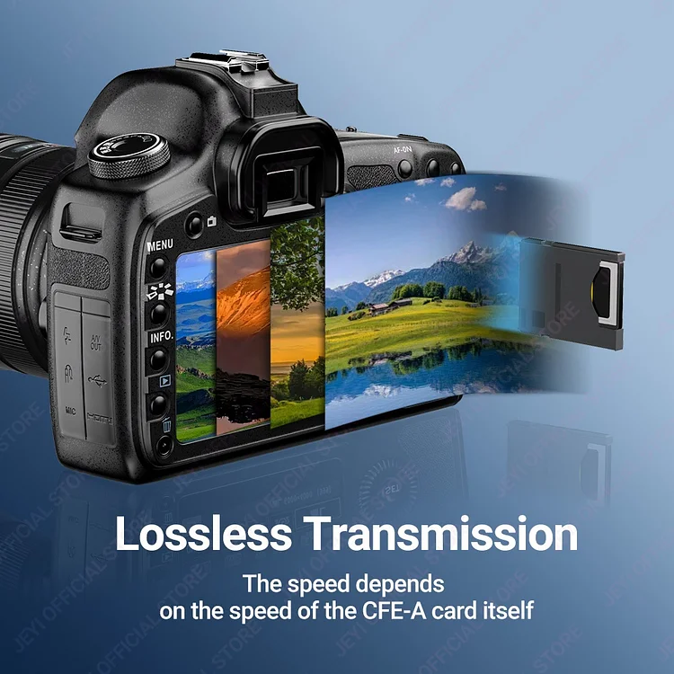 Adaptateur CFexpress Type A Vers Type B - Convertisseur NVMe, Métal Argenté, Haute Vitesse, Pour Cartes Mémoire
