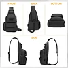 BAIGIO Taktische Brust Pack Militar Sling Rucksack Crossbody Ein Gurt Schultertasche fur Laufen Trekking Wandern Reisen