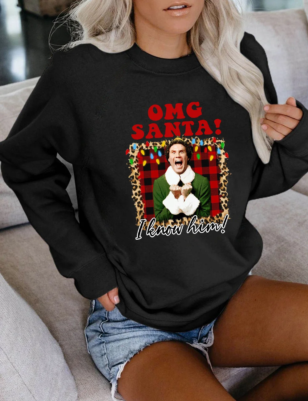 OMG Santa I Know Him Christmas Sweatshirt