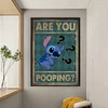 Are You Pooping?-11CT Stamped Cross Stitch 40*60cm  tapestrymarket