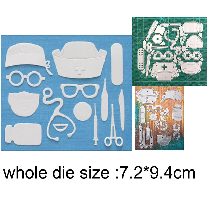 Craft Dies Metal Cutting Dies Cut Die Doctor Nurse Uniform Scrapbooking Dies Craft Paper Knife Mould Blade Punch Steencils Gift
