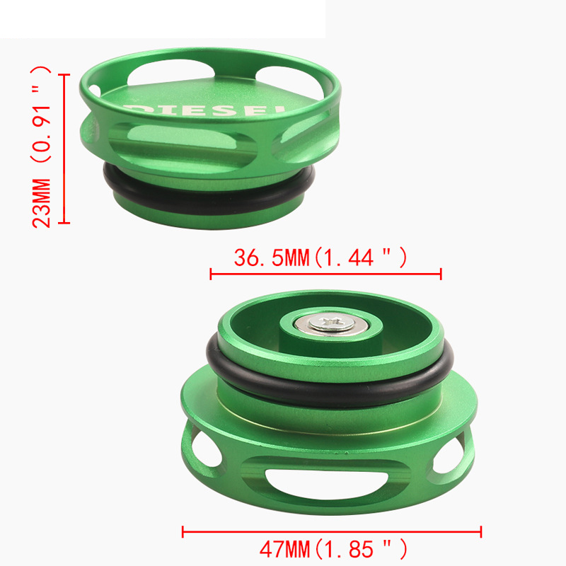 COMBO PACK Diesel Fuel Cap + DEF Cap Accessory for Dodge RAM