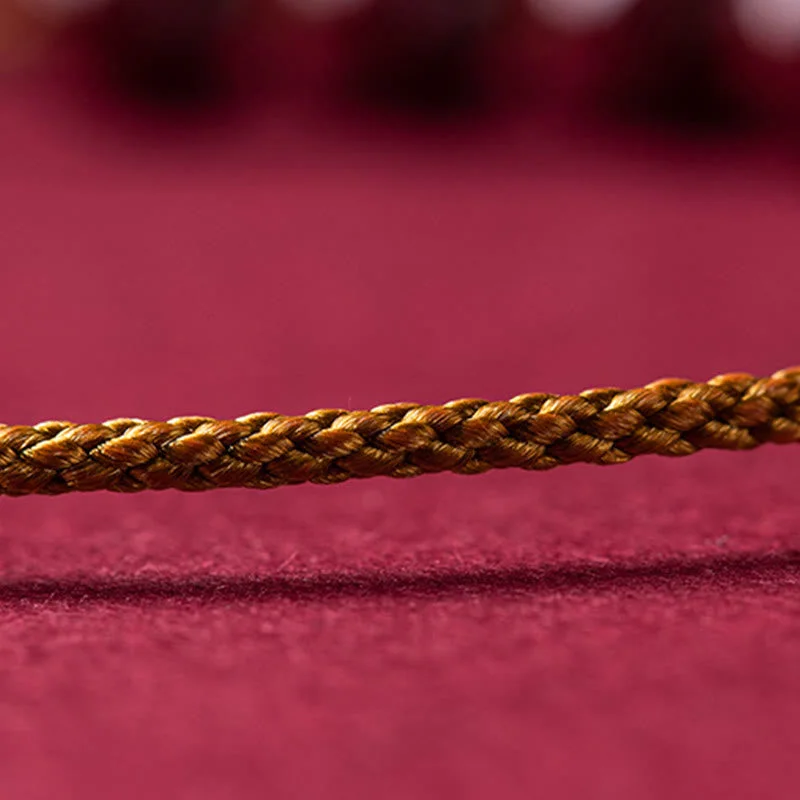 Natural Cinnabar Beaded Blessing Handmade Bracelet