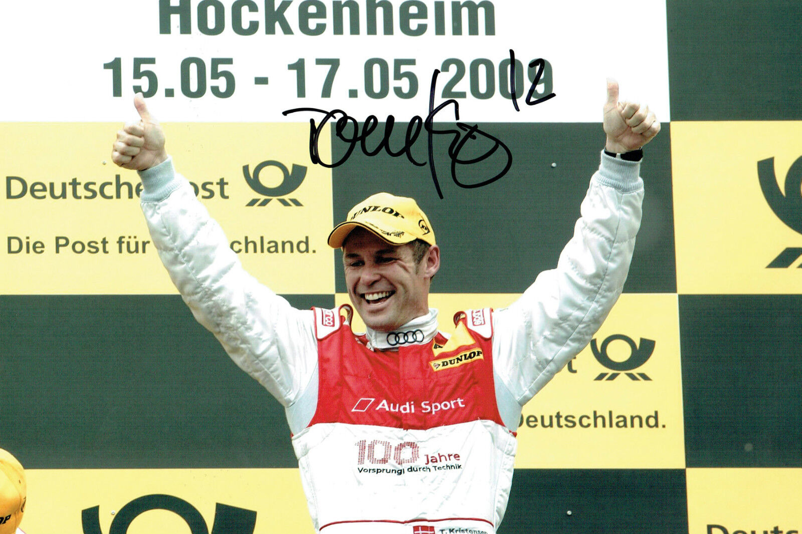 Tom KRISTENSEN Le Mans DRIVER SIGNED AUTOGRAPH 12x8 Photo Poster painting AFTAL COA