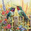 Kits de peinture diamant&eacute;s Hummingbird bricolage complets DIY 5D pour adultes/d&eacute;butants, id&eacute;es cadeaux d&eacute;coration int&eacute;rieure en diamant, peintures en diamant, arts plastiques 30x30cm
