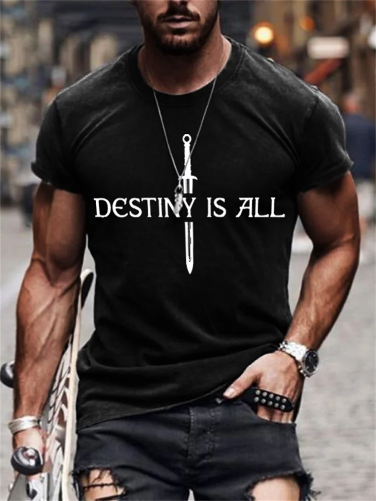 Men's Destiny Is All Viking Spirit T Shirt