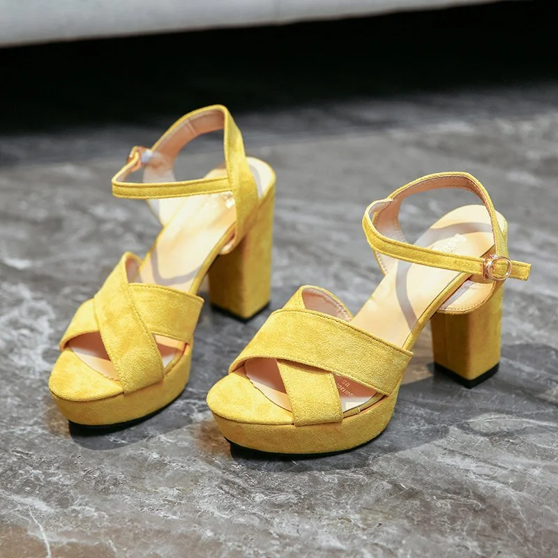 Women Shoes Sandals Summer Platform Sandals Plus Size 34-43 Ankle Strap High Heel Shoes Sexy Party Shoes Black Pink