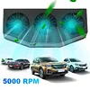 Solar Car Exhaust Fan with 3 Air Outlets Car Radiator Cooling Fan for All Cars