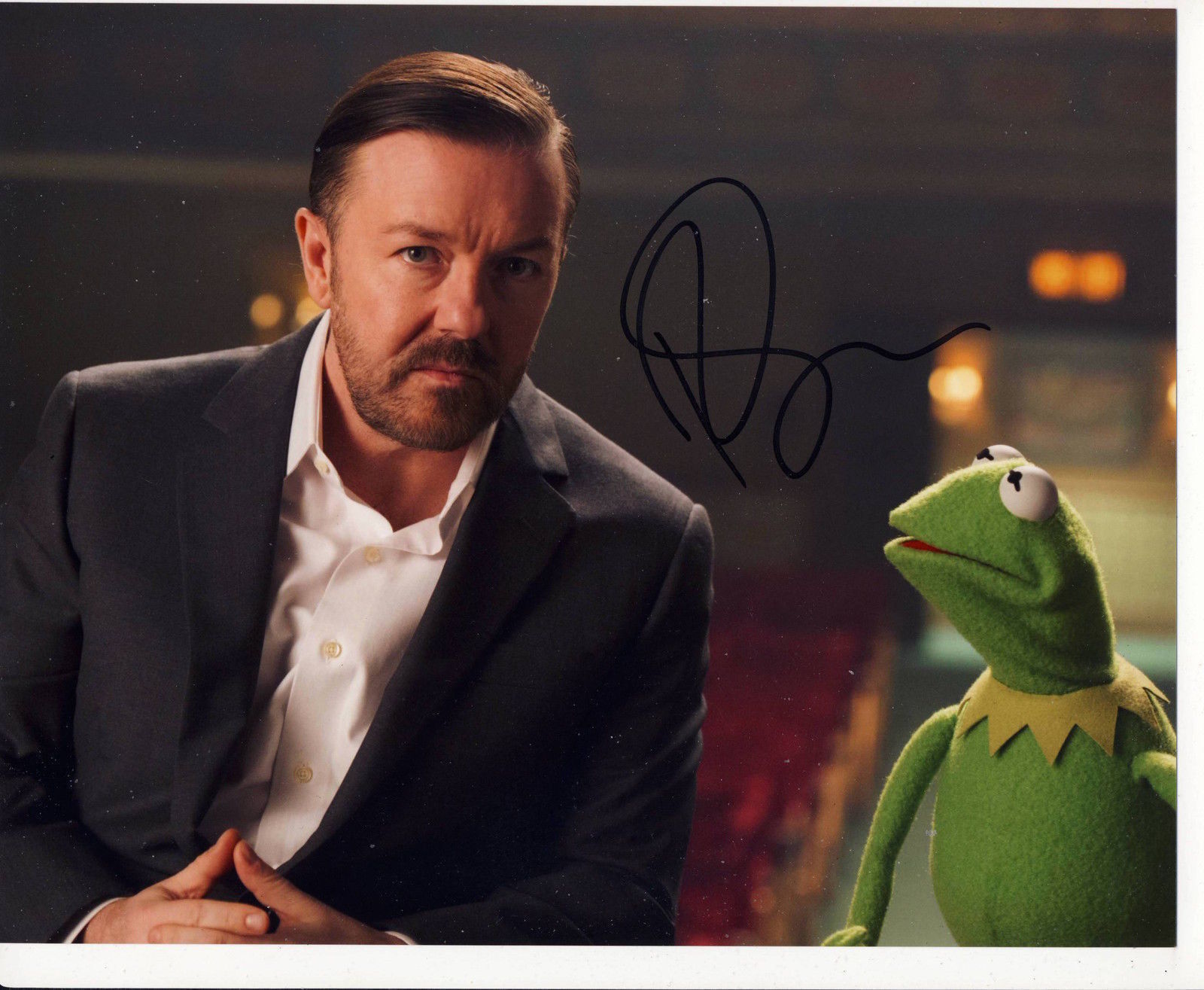 Ricky Gervais Autograph Signed 8x10 Photo Poster painting AFTAL [7153]