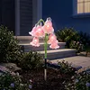 Solar Flower Stake Light Outdoor Garden Decorative Lily Lawn Lamp