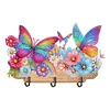 (US Only)Butterfly Wood DIY Diamond Painting Art Hooks No Hole Punching Wall Decoration