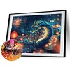 5D DIY Vollrundbohrer teilweise ab Diamantmalerei Drachen Kit Kunst Dekor 45x35cm