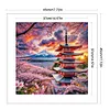 Mount Fuji-11CT Stamped Cross Stitch 45*45cm/17.72*17.72in tapestrymarket
