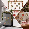 10PCS DIY Pearl Diamond Painting Christmas Fridge Magnets, Sparkling Rhinestone Refrigerator Magnet Craft Kit for Home Decor & Gifts