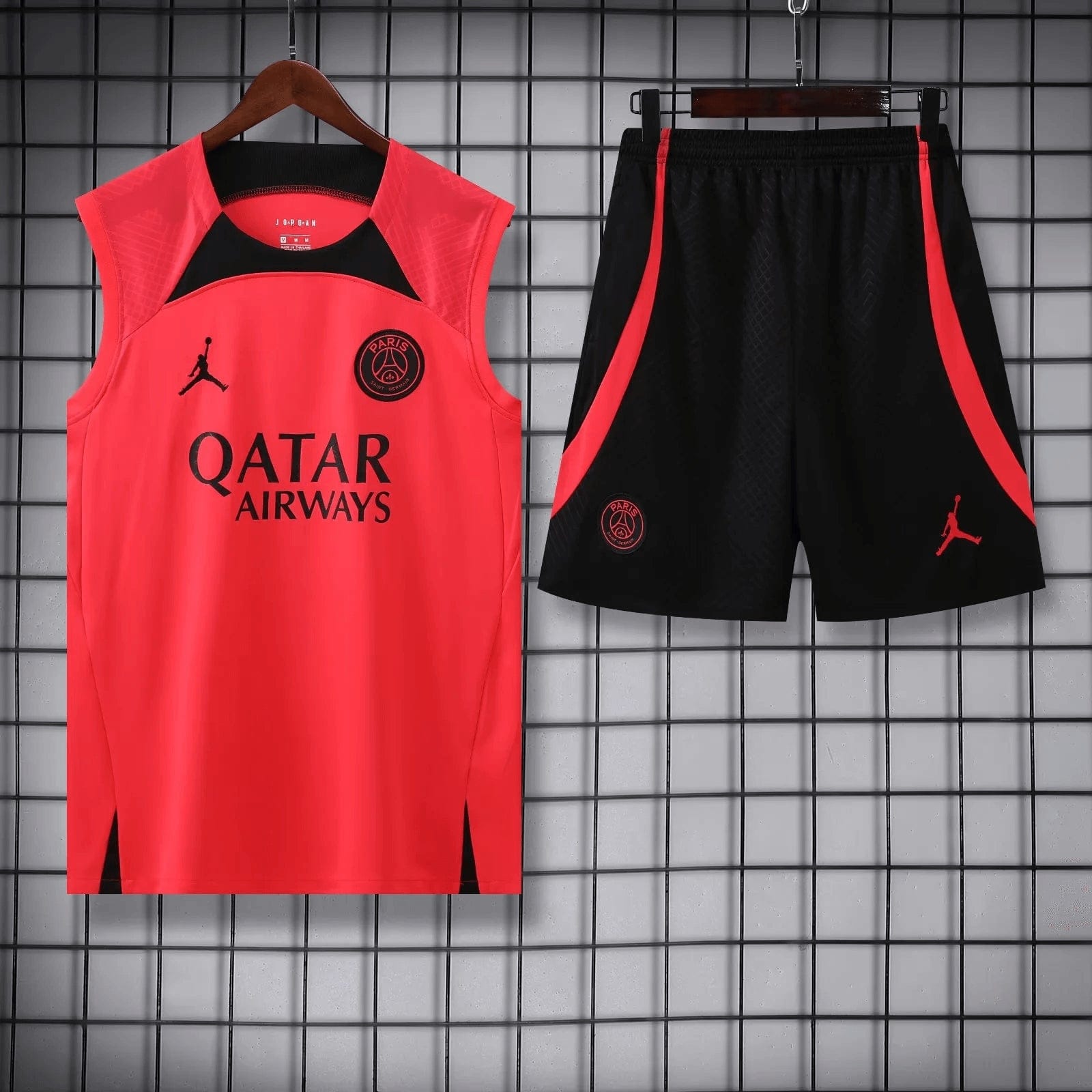 2023/2024 Psg Paris Saint-Germain pre-match training Pink Jersey+Shorts 1:1 Thai Quality mysite