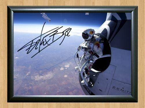 Felix Baumgartner World Record Sky Dive Signed Autographed Photo Poster painting Poster Print Memorabilia A4 Size