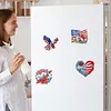 4pcs America 250th Anniversary DIY Diamond Art Magnets Kit Diamond Art Refrigerator Magnet Rhinestones Refrigerator Magnetic Sticker for Adult Beginners DIY Home Office Decor (01)