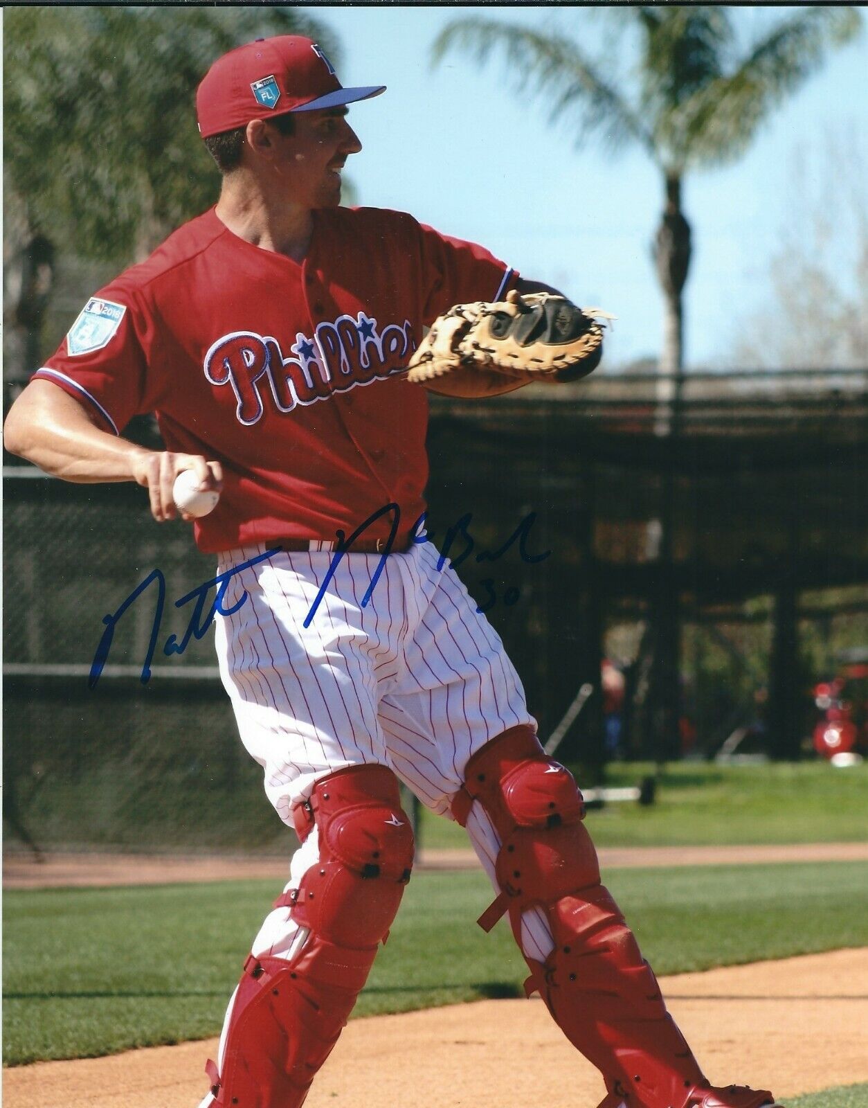 Signed 8x10 MATT MCBRIDE Philadelphia Phillies Autographed Photo Poster painting- COA