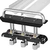 [US Local Warehouse] 3-Station Edge Roller Bender 0-90 Bending Angle Hand Sheet Metal Bender with Aluminum Alloy Handle Metal Bending Tool for Making 1/2 to 5 in 13 to 130mm Bends (Black)