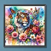 Diamond Painting -DIY Full Round Drill Flower Tiger