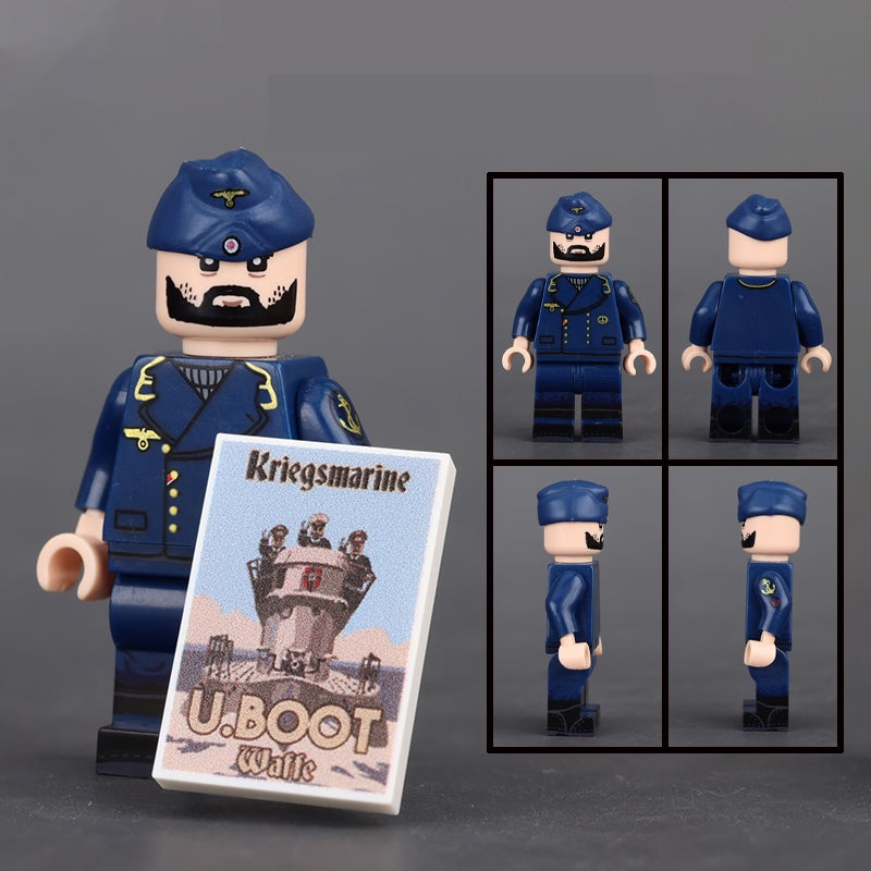 WW2 German Kriegsmarine U-Boat Corporal Custom Military Minifigure Minifigure Bricks monstertoys