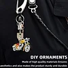 Motorrad-Diamant-Gem&auml;lde Schl&uuml;sselanh&auml;nger-Tier doppelseitig f&uuml;r Handtaschen-Dekoration f&uuml;r Erwachsene